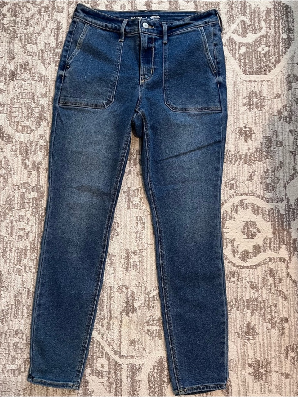 Old Navy RockStar Super Skinny Dark Blue Jeans
